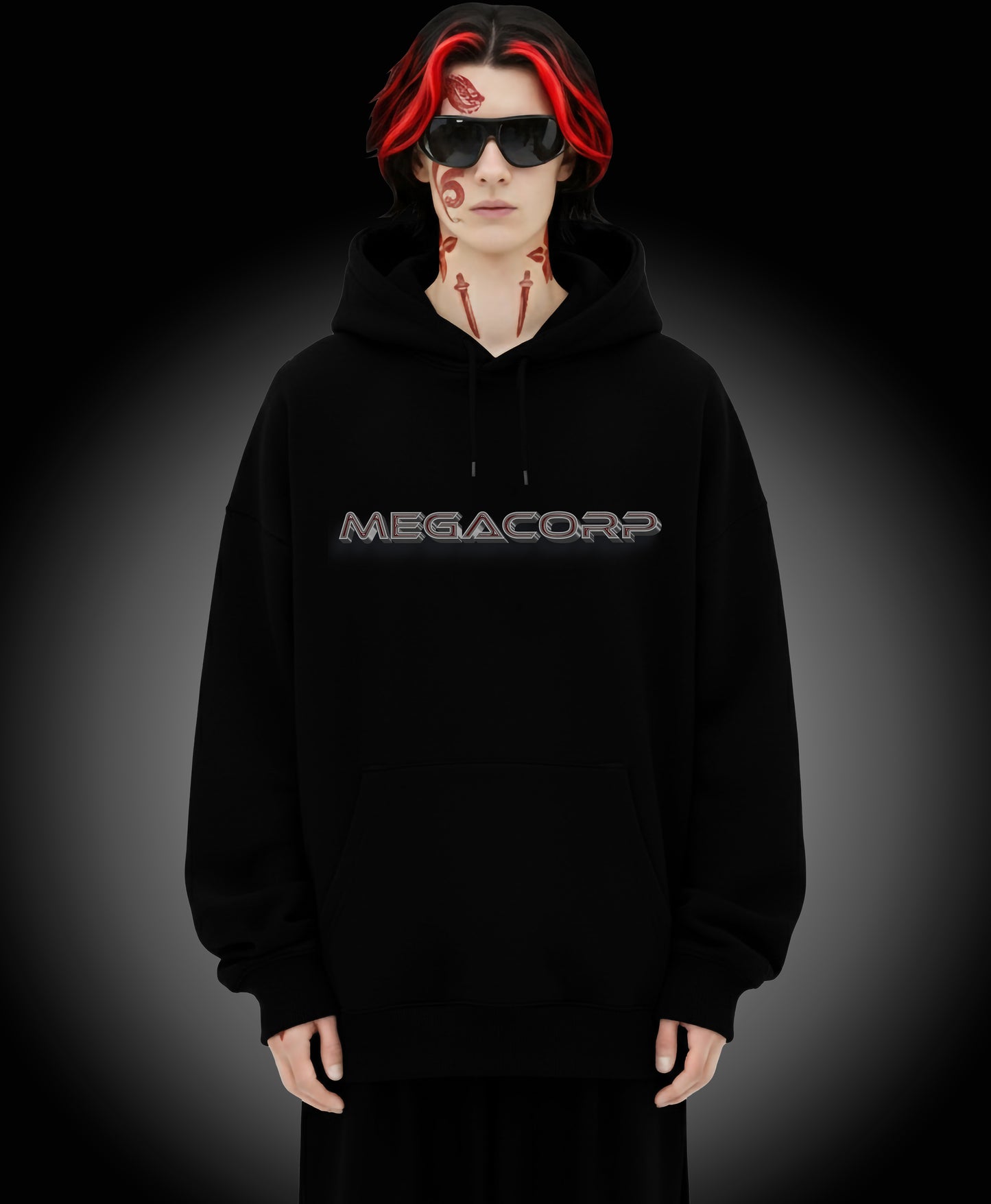 Megacorp - Enter The Glitch Back Hoodie