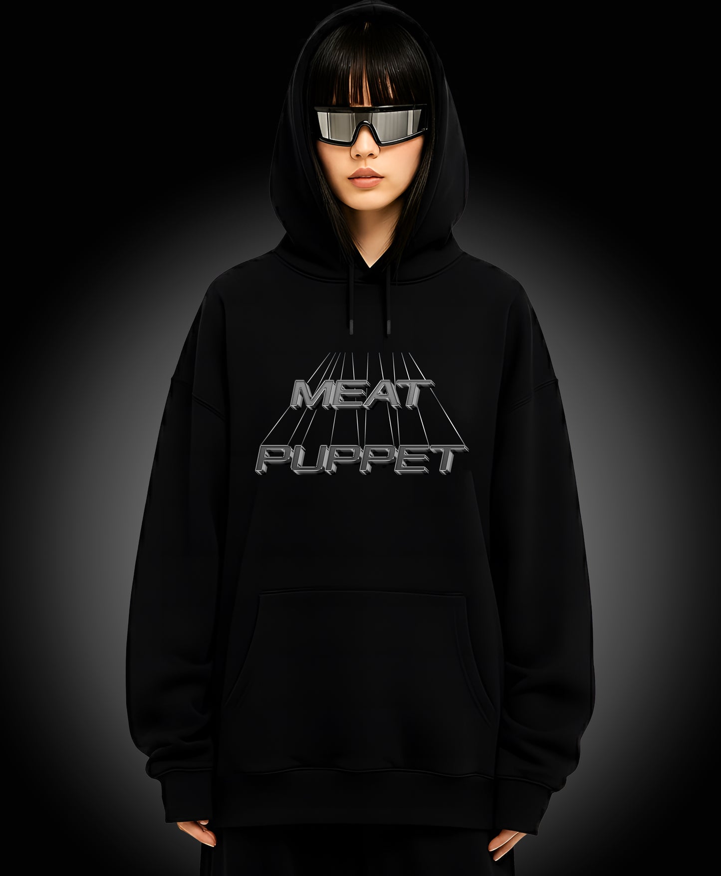 Meat Puppet - Enter The Glitch Back Hoodie