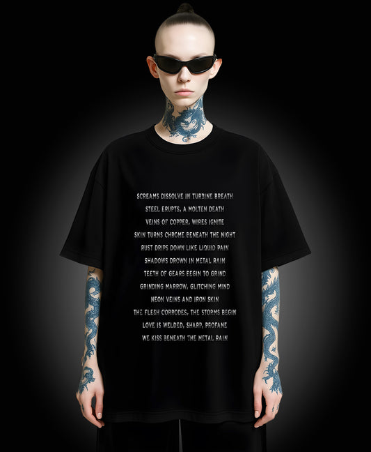 Metal Rain - Enter The Glitch Back T-shirt