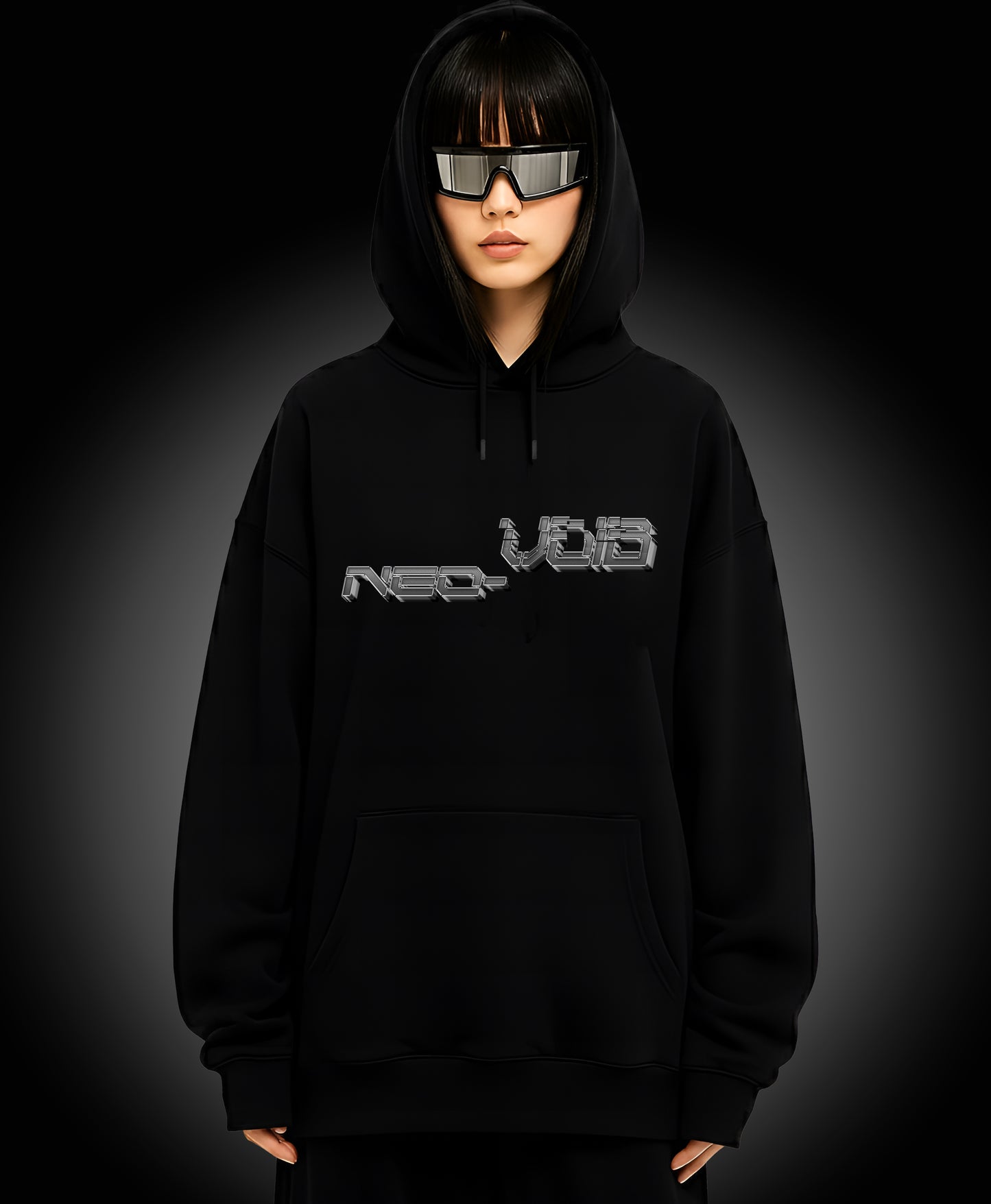 Neo-Void - Enter The Glitch Back Hoodie