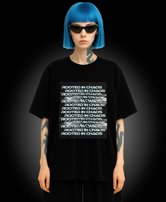 Rooted In Chaos - Enter The Glitch Back T-shirt