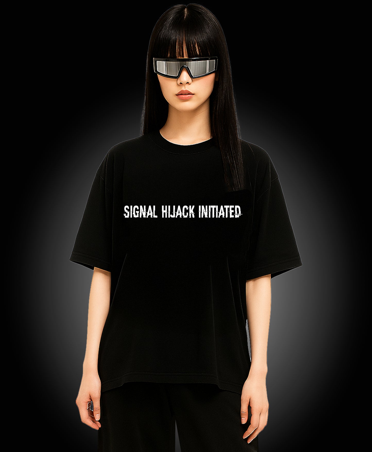 Signal Hijack Initiated - Enter The Glitch Back T-shirt