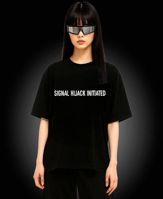 Signal Hijack Initiated - Enter The Glitch Back T-shirt