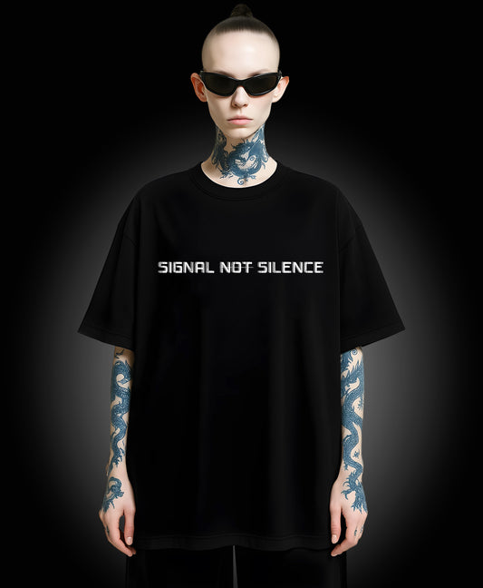 Signal Not Silence - Enter The Glitch Back T-shirt