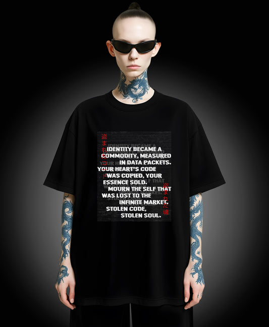 Stolen Code. Stolen Soul  - Enter The Glitch Back T-shirt