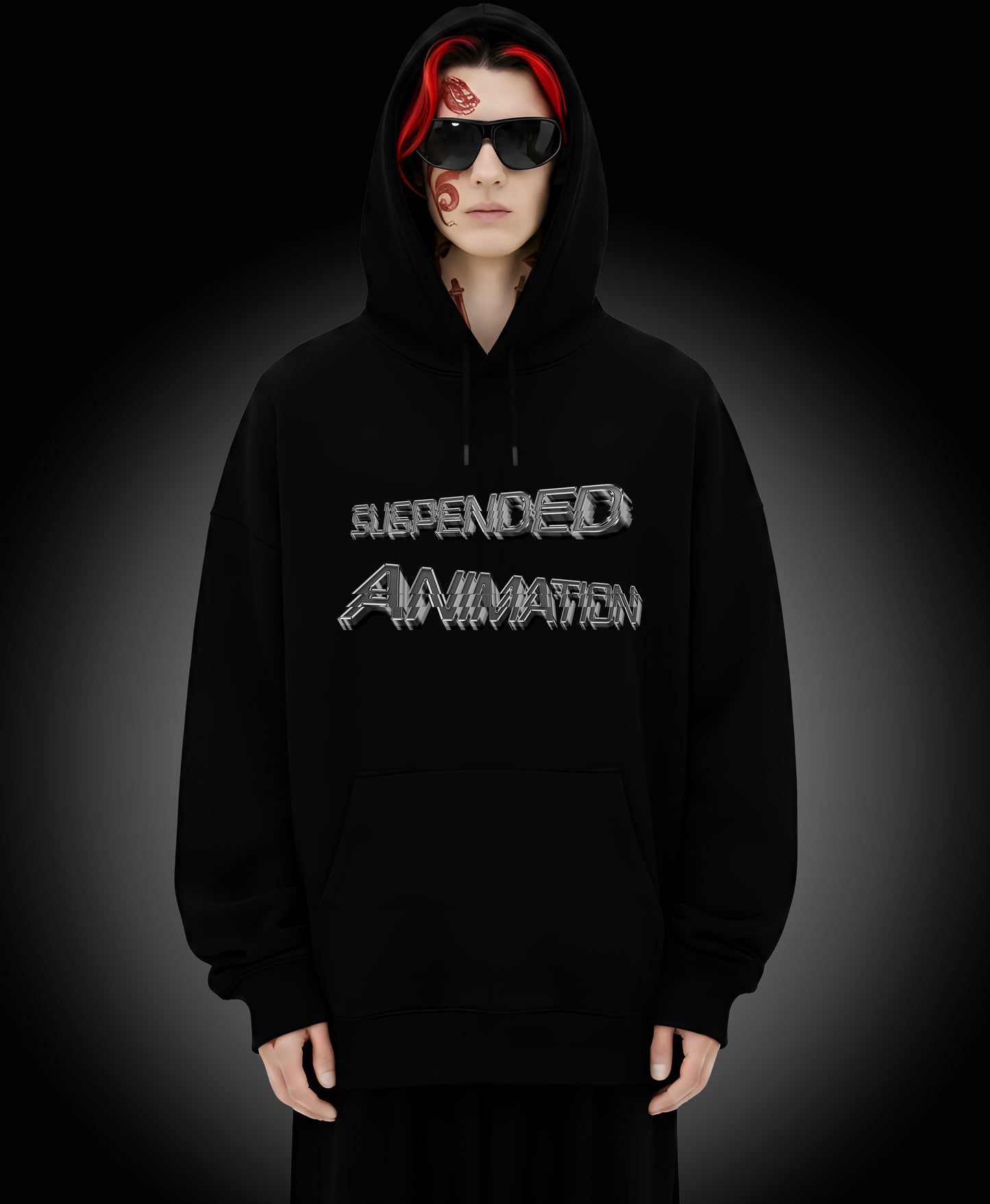 Suspended Animation - Enter The Glitch Back Hoodie