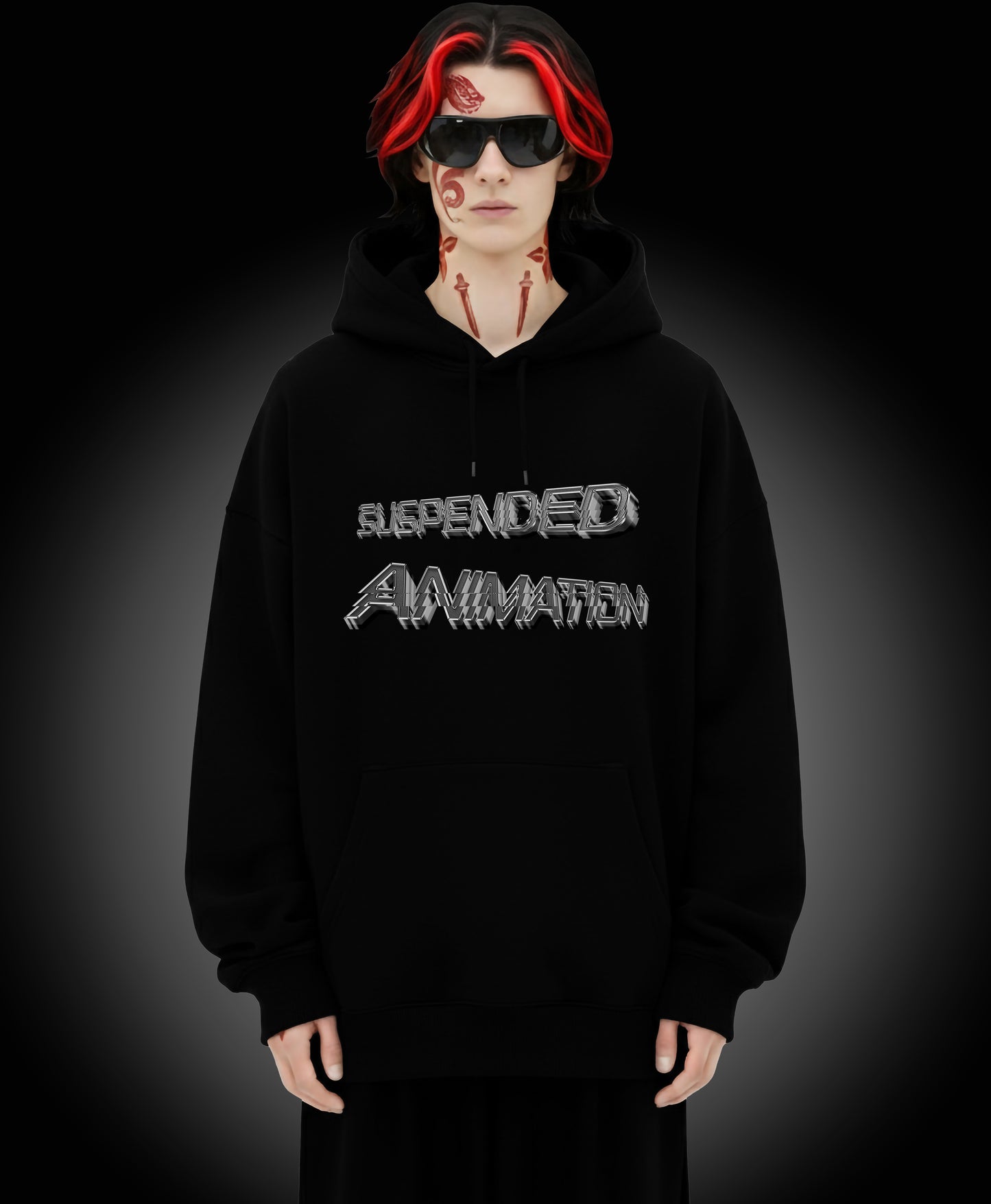 Suspended Animation - Enter The Glitch Back Hoodie
