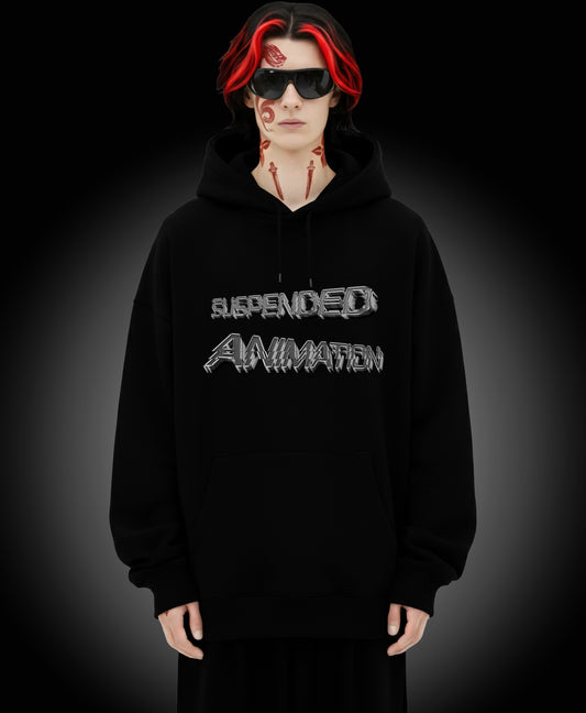 Suspended Animation - Enter The Glitch Back Hoodie