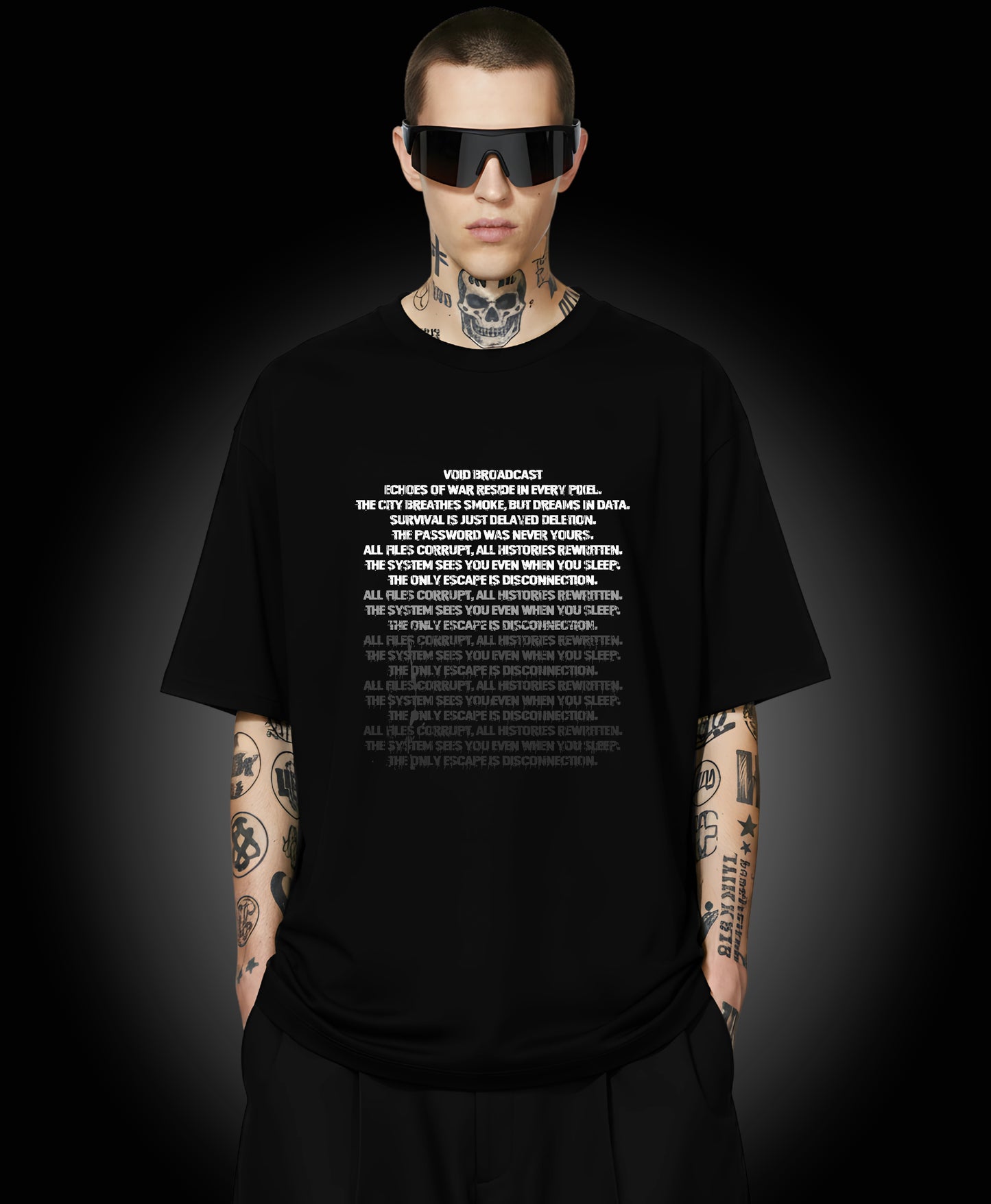 Void Broadcast - Enter The Glitch Back T-shirt