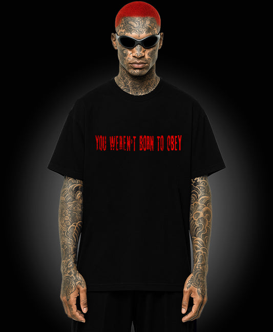 You Weren't Born To Obey - Enter The Glitch Back T-shirt